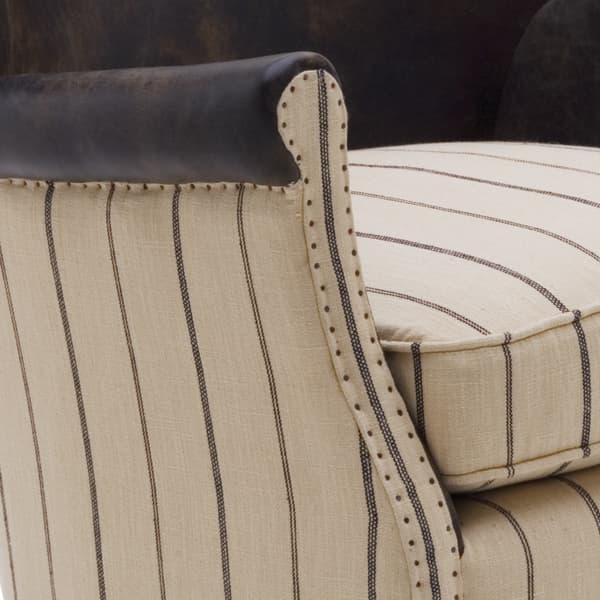 Fauteuil Harrow Ticking Stripe | Andrew Martin - vue de détail | REMO-HOME