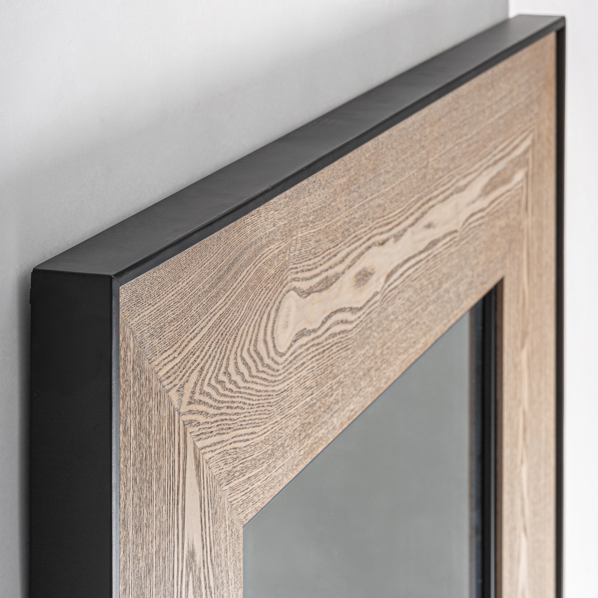 Miroir mural contemporain en frêne marron clair| VICAL Lugano | REMO-HOME, mobilier design et décoration d'intérieur