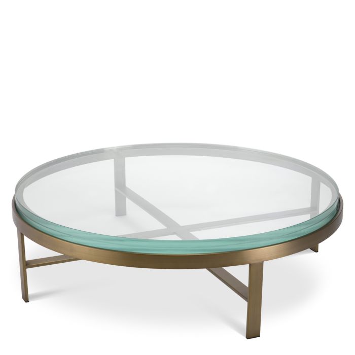 Table basse en laiton brossé | Eichholtz Hoxton