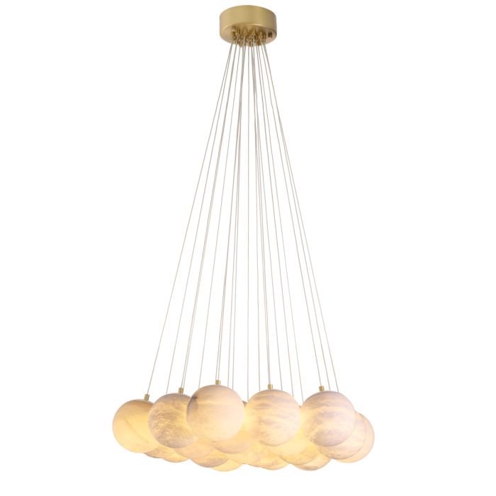 Lustre doré en albâtre | Eichholtz Sphinx L