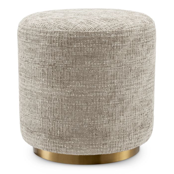 Pouf en tissu beige | Eichholtz Greer