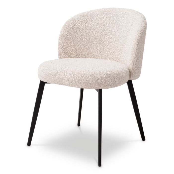 Chaise de salle à manger bouclé crème (lot de 2) | Eichholtz Lloyd