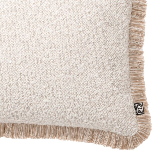 Coussin rectangulaire bouclé crème | Eichholtz Nami