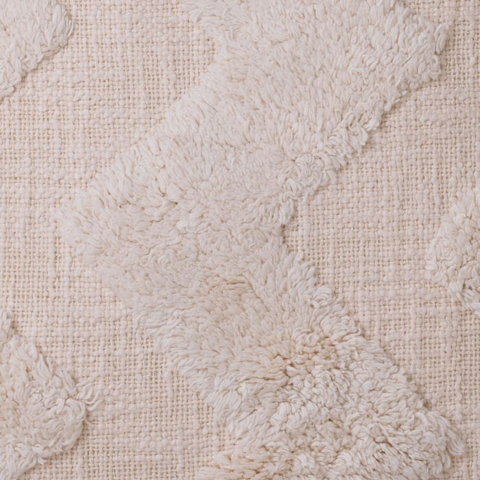Coussin carré en coton blanc cassé | Eichholtz Mynos S