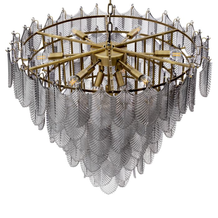 Lustre doré en verre fumé | Eichholtz Verbier L