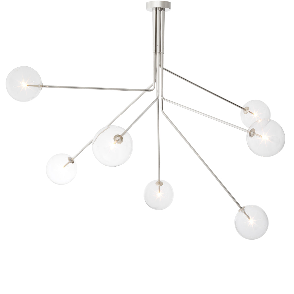 Chandelier en nickel | Eichholtz Topaz - vue d'ambiance | REMO-HOME