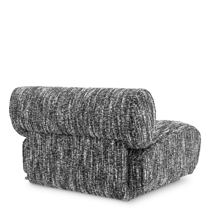 Fauteuil bouclé blanc et noir | Eichholtz Urbano