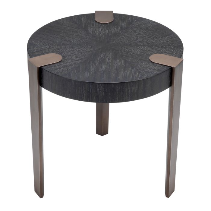 Table d'appoint en chêne anthracite | Eichholtz Oxnard