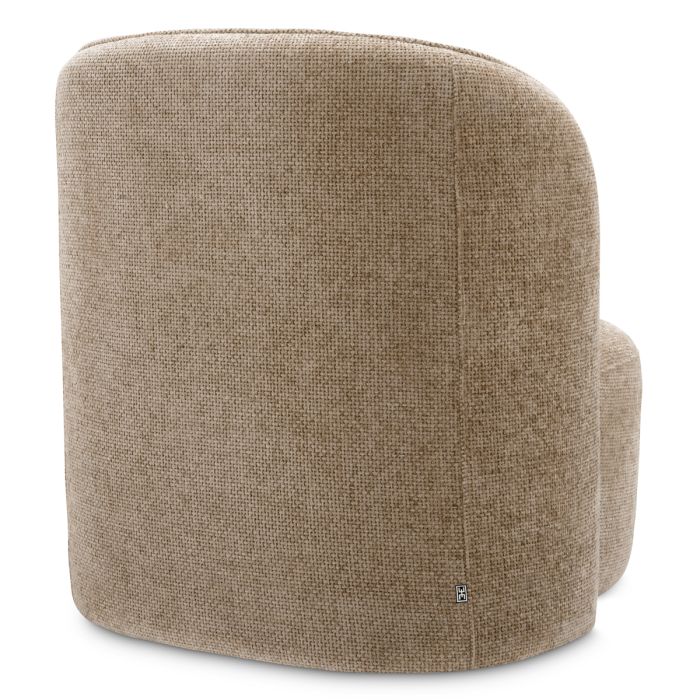 Fauteuil en tissu sable | Eichholtz Barrier D