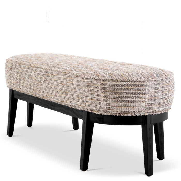 Banc en tissu Mademoiselle beige | Eichholtz Jarrett