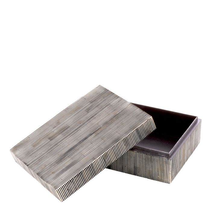 Boîte en marqueterie d'os gris | Eichholtz Lucille S