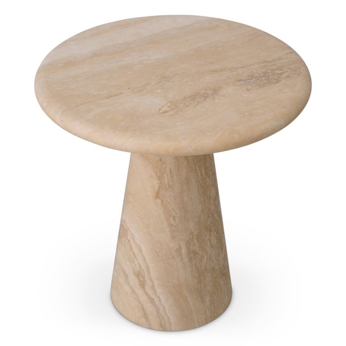 Table d'appoint en travertin | Eichholtz Adriana S