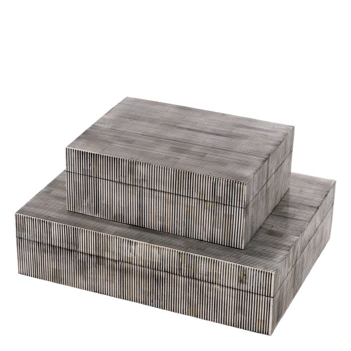 Boîte en marqueterie d'os gris | Eichholtz Lucille L