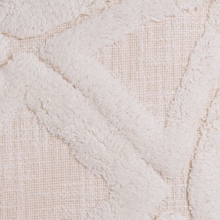 Coussin carré en coton blanc cassé | Eichholtz Malua S