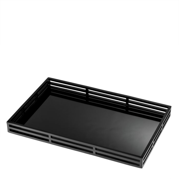 Plateau en verre noir | Eichholtz Giacomo