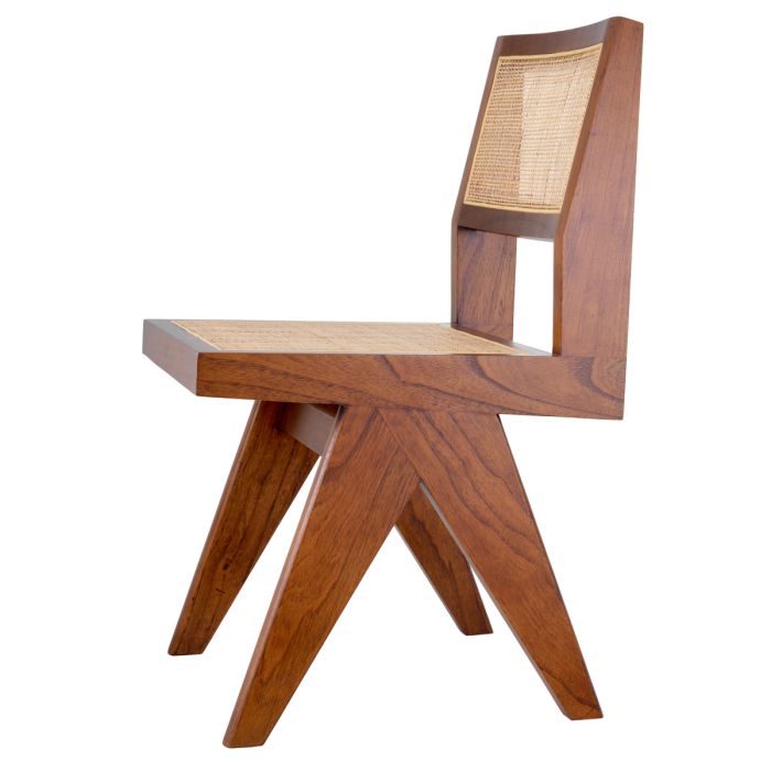 Chaise de salle à manger marron en rotin | Eichholtz Niclas