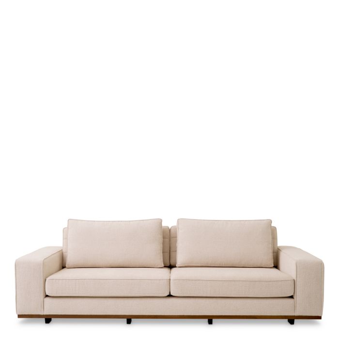 Canapé 2 places en tissu beige | Eichholtz Aurora S