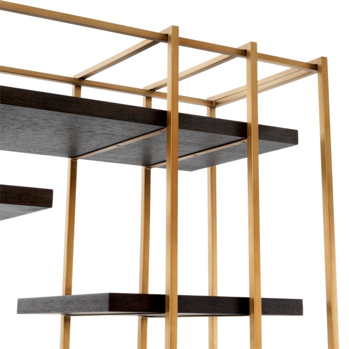 Meuble de rangement doré en chêne marron | Eichholtz Ward