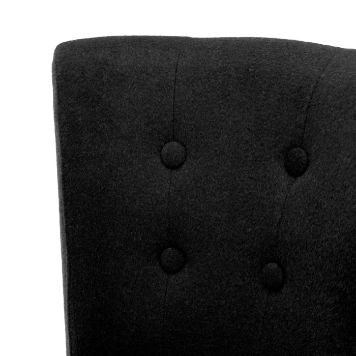 Chaise de salle à manger en cachemire noir | Eichholtz Key Largo