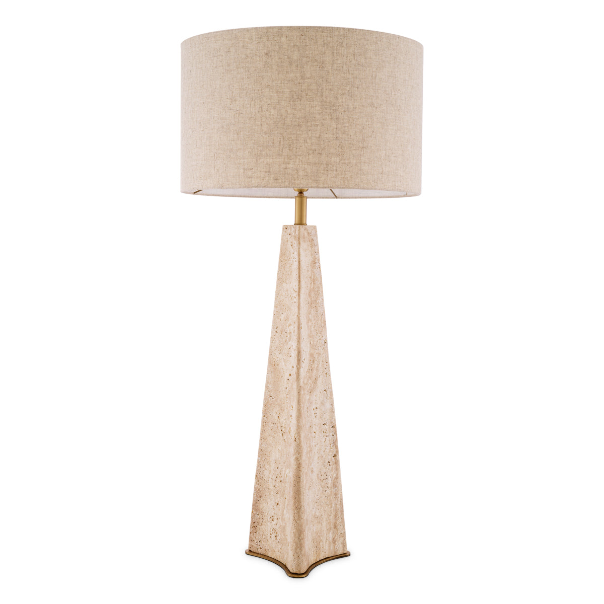Lampe de table en travertin avec abat-jour | Eichholtz Benson - vue d'ambiance | REMO-HOME