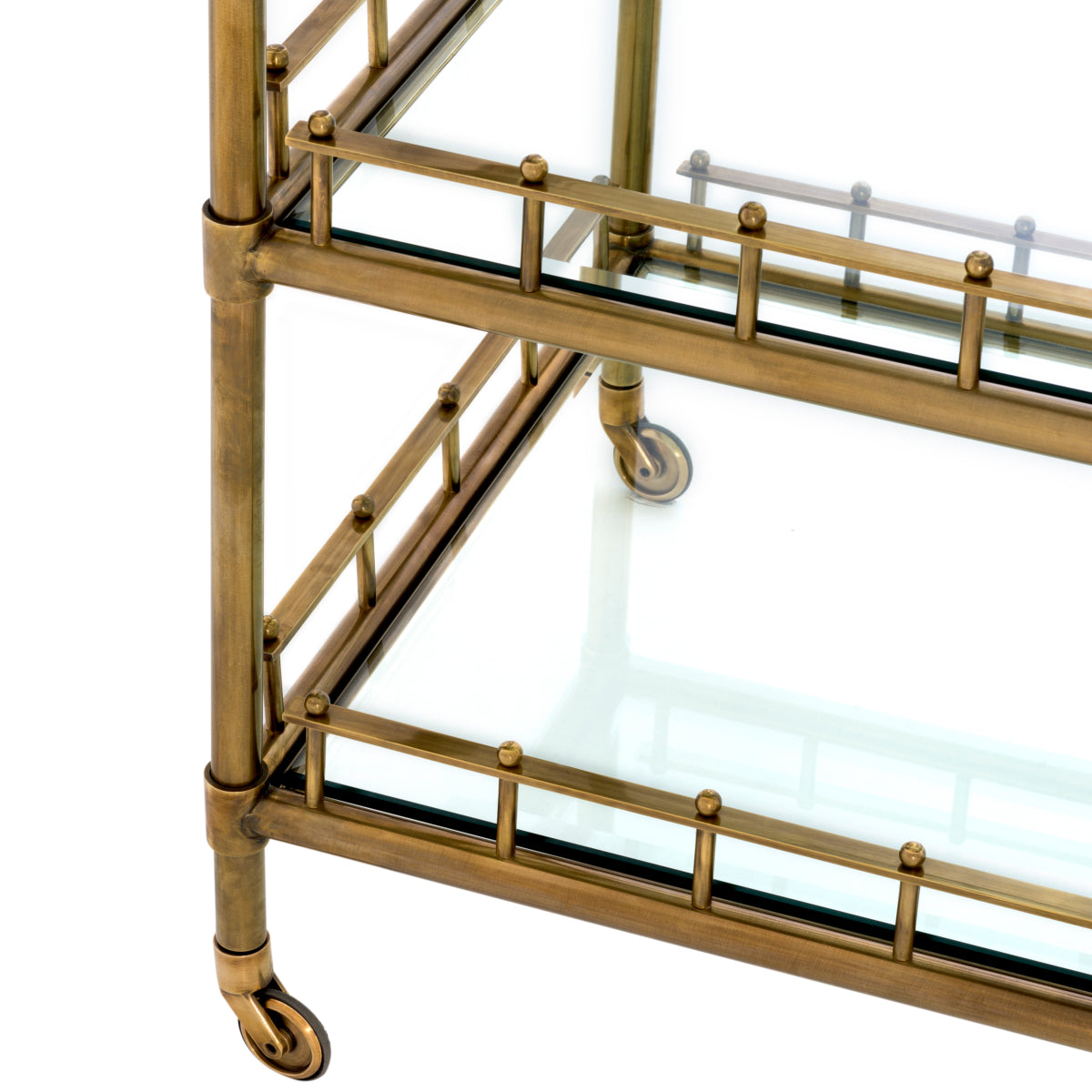 Chariot en laiton vintage | Eichholtz Scarlett - vue d'ambiance | REMO-HOME