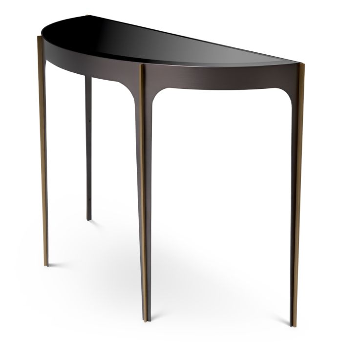 Console en bronze et verre noir | Eichholtz Artemisa