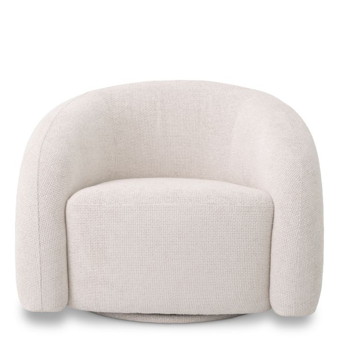 Fauteuil en tissu blanc cassé | Eichholtz Novelle