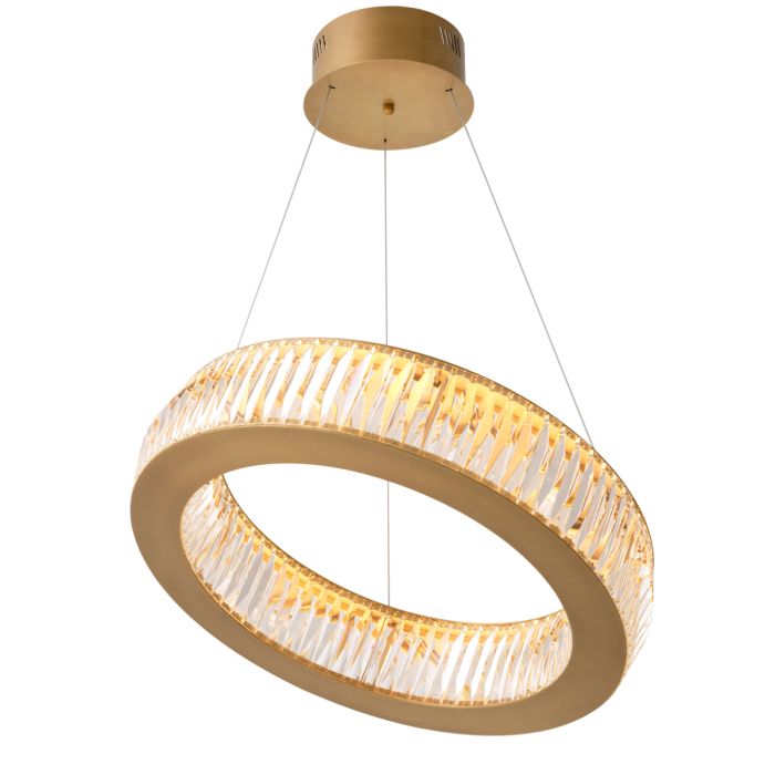 Lustre doré en verre cristal | Eichholtz Vancouver S