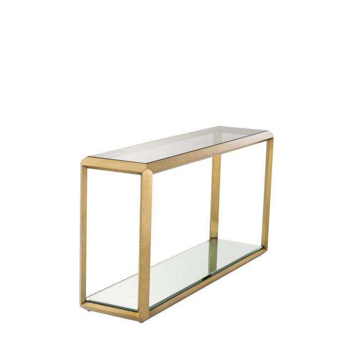 Console dorée en verre fumé | Eichholtz Callum