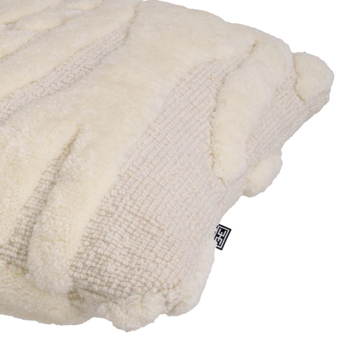 Coussin carré en laine ivoire | Eichholtz Zenon S