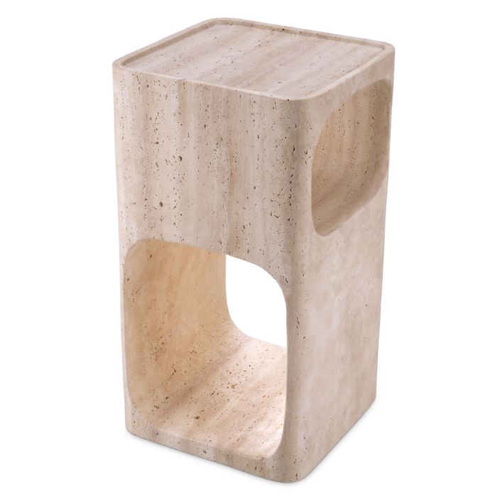 Table d'appoint en travertin | Eichholtz Adler