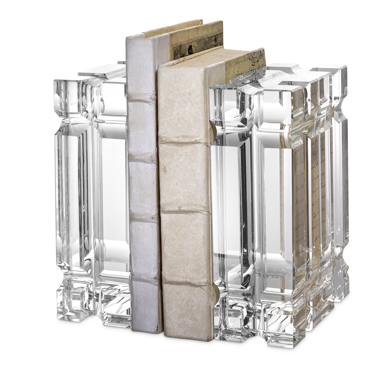 Support de livre en cristal | Eichholtz Linea - vue d'ambiance | REMO-HOME