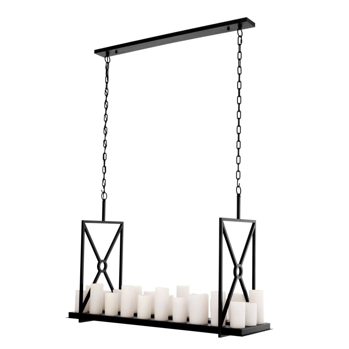 Chandelier finition noire | Eichholtz Commodore - vue d'ambiance | REMO-HOME