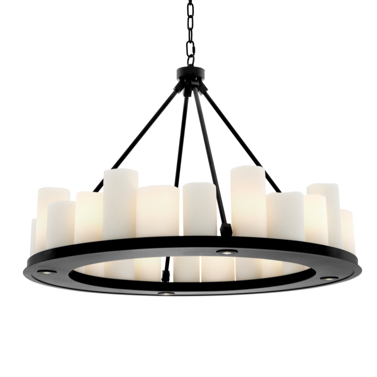 Chandelier en finition noire | Eichholtz Commodore - vue d'ambiance | REMO-HOME