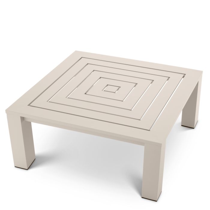 Table basse extérieur en métal sable | Eichholtz Vistamar