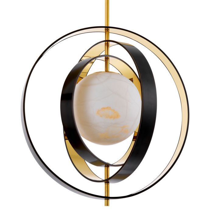 Lustre en bronze et en albâtre | Eichholtz Pearl