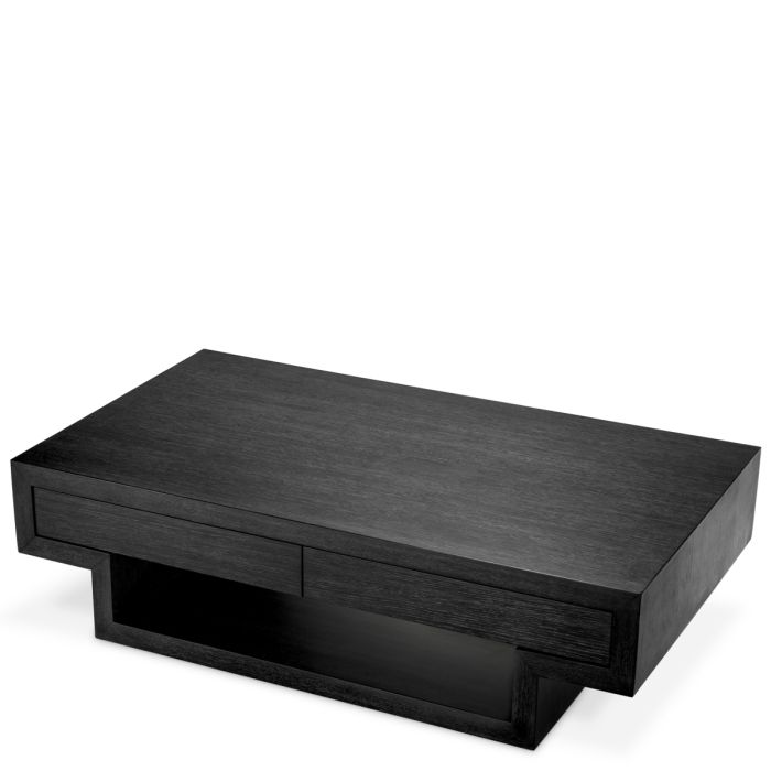Table basse en chêne anthracite | Eichholtz Rialto
