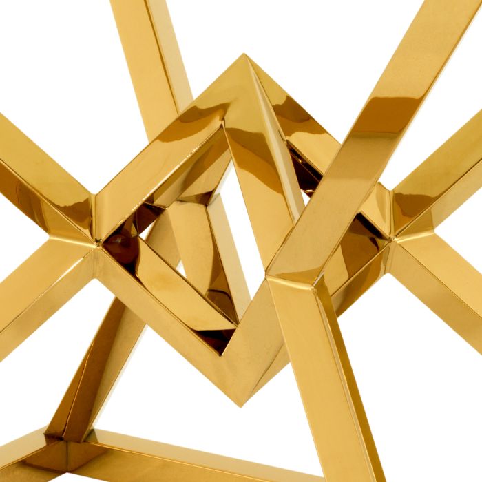 Table d'appoint dorée en verre transparent | Eichholtz Connor