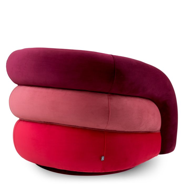 Fauteuil en velours rouge | Eichholtz Novelle