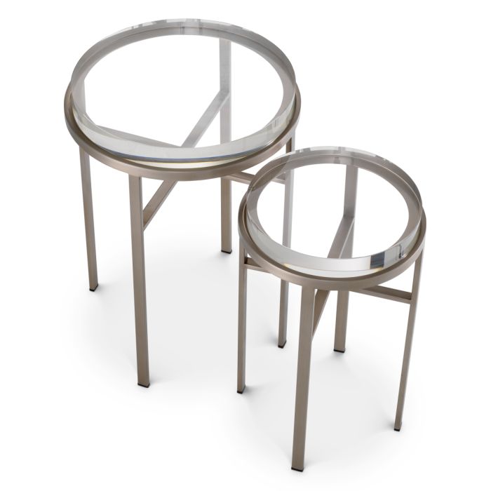 Table d'appoint en laiton brossé | Eichholtz Hoxton