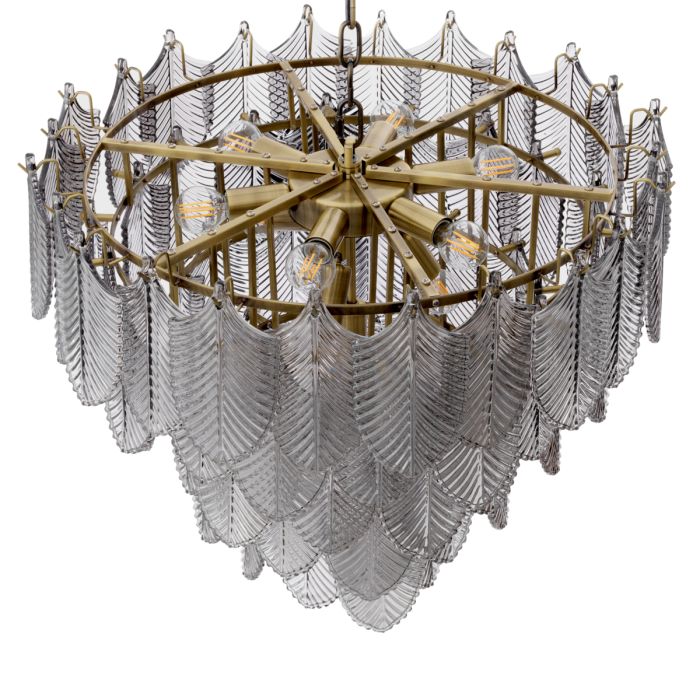 Lustre doré en verre fumé | Eichholtz Verbier S