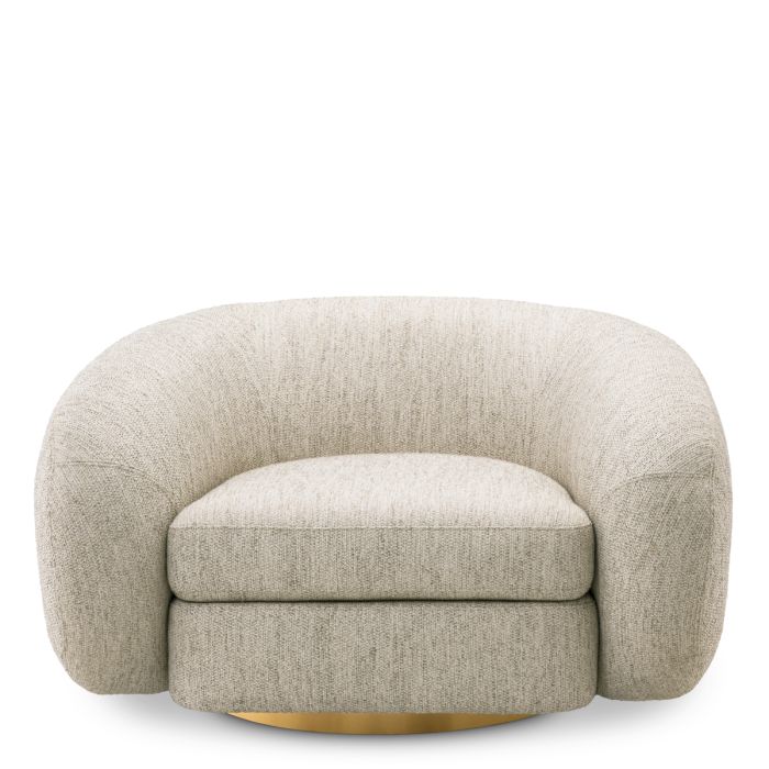 Fauteuil en tissu greige | Eichholtz Cosenza