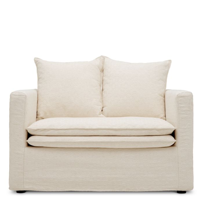 Fauteuil en tissu blanc cassé | Eichholtz Montgomery