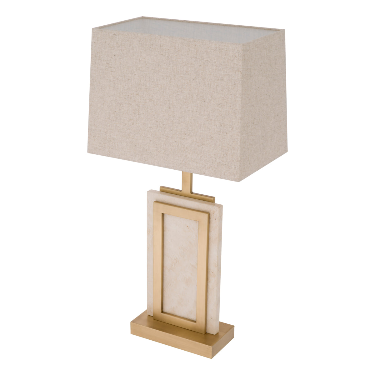 Lampe de table en travertin avec abat-jour | Eichholtz Murray - vue d'ambiance | REMO-HOME