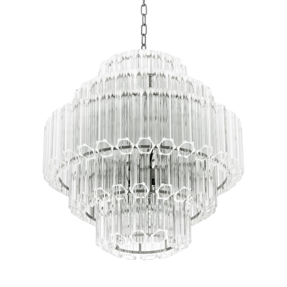 Chandelier en nickel | Eichholtz Vittoria S - vue d'ambiance | REMO-HOME