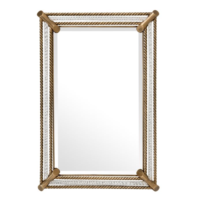 Miroir rectangulaire en laiton | Eichholtz Civita