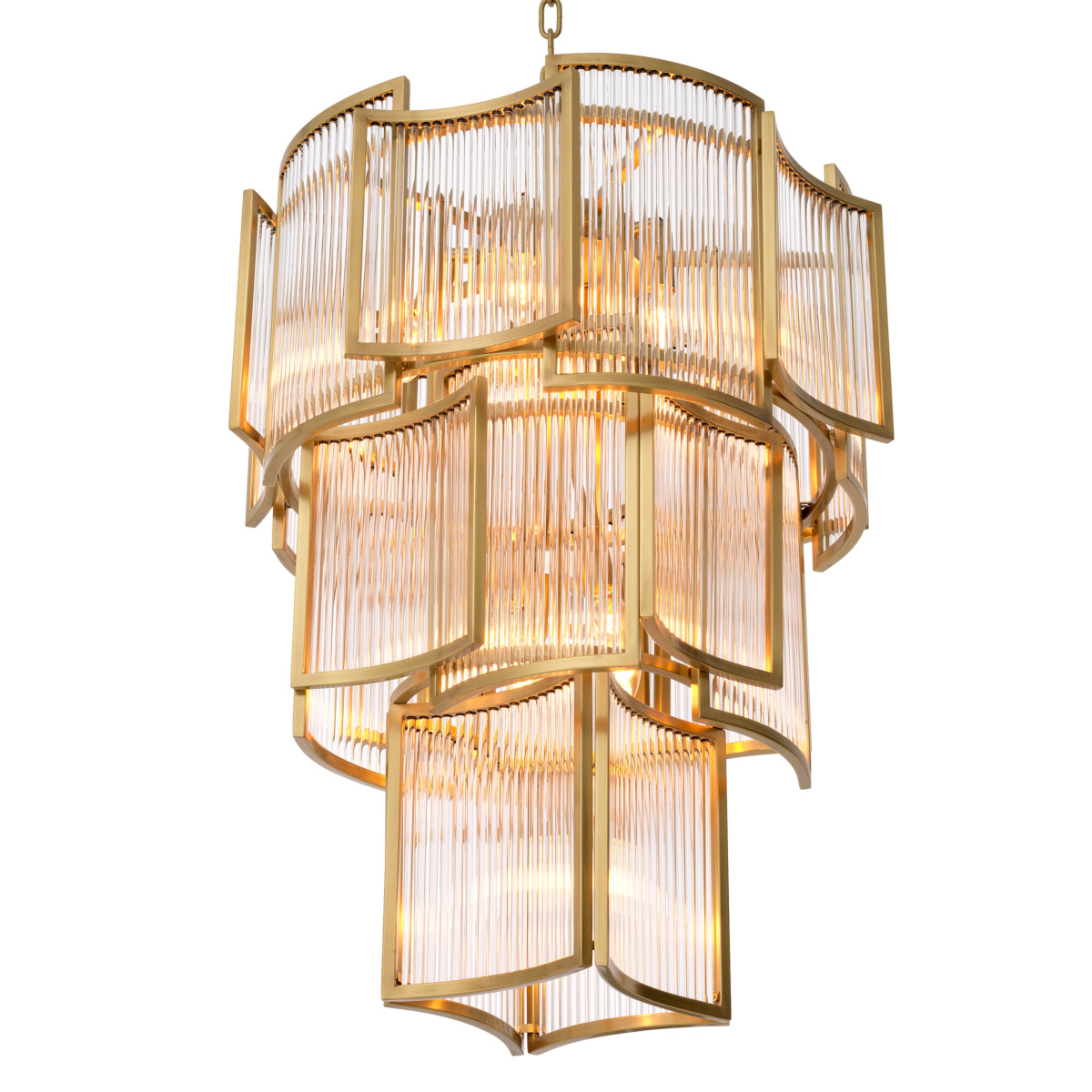 Chandelier en laiton antique | Eichholtz Jet Set - vue d'ambiance | REMO-HOME