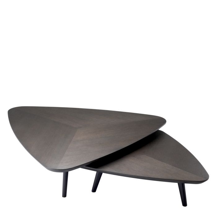Table basse en chêne mocha (lot de 2) | Eichholtz Lauren