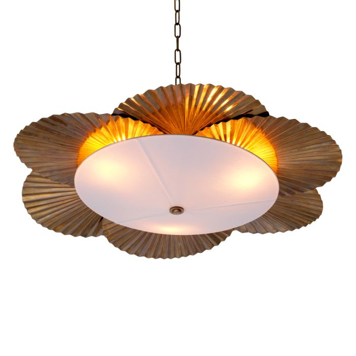 Lustre doré en laiton vieilli | Eichholtz Oriental