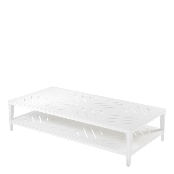 Table basse extérieur en métal blanc | Eichholtz Bell Rive